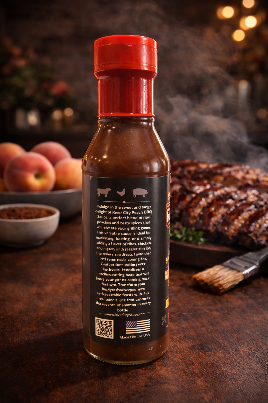 River City Sauces River City Peach BBQ Sauce - Image 2