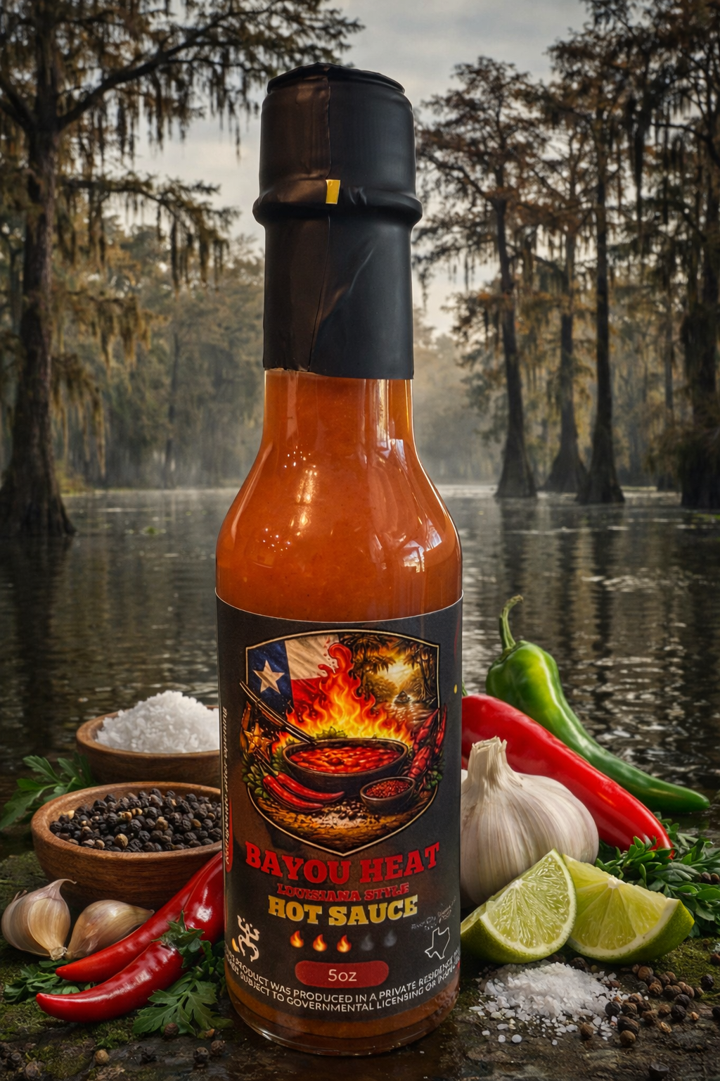 Bayou Heat Louisiana Style Hot Sauce ***Local Pickup Only***